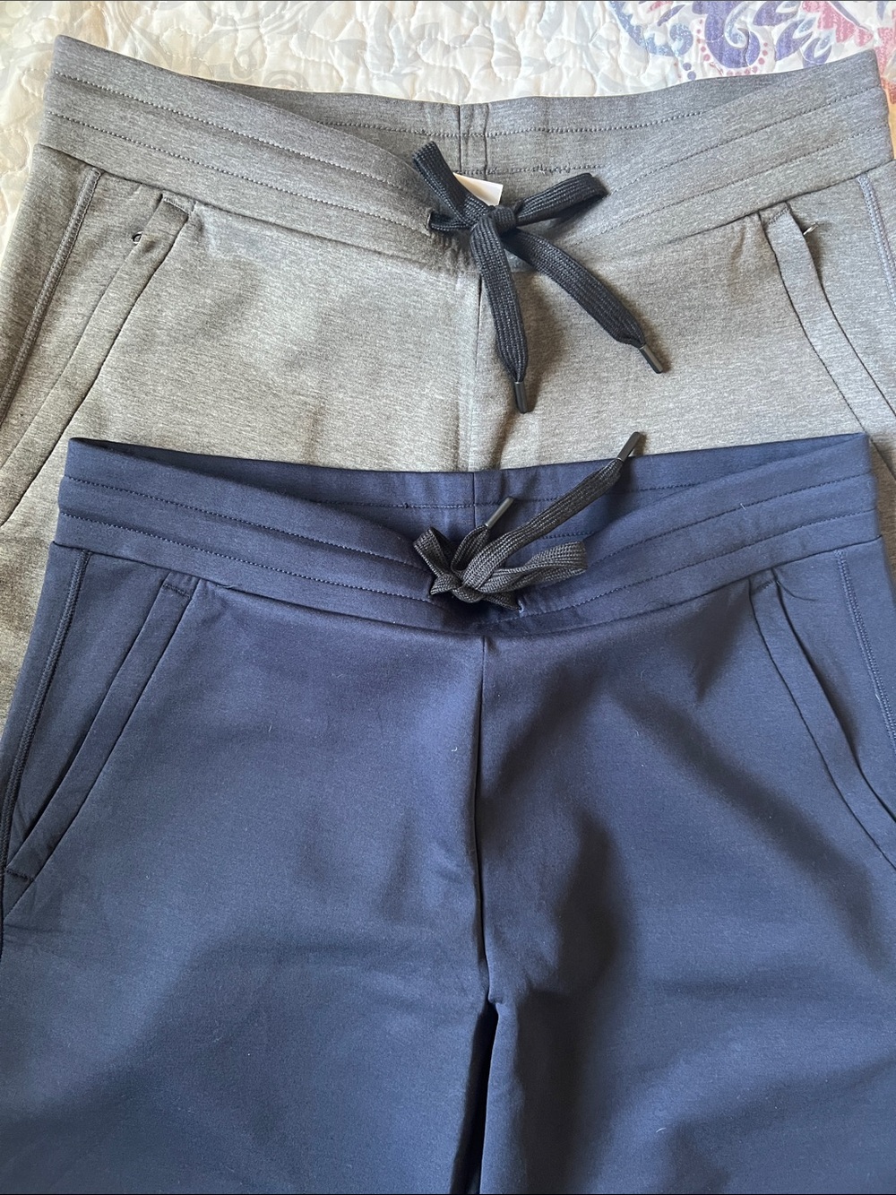 32 Degrees Navy and Gray Men’s Performance Drawstring Shorts. Lot of 2 Shorts - Picture 3 of 4